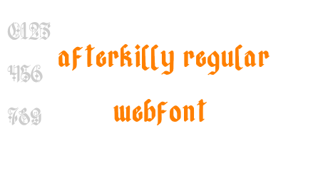 afterkilly regular webfont