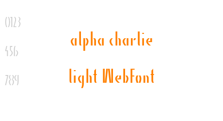 alpha charlie light WebFont