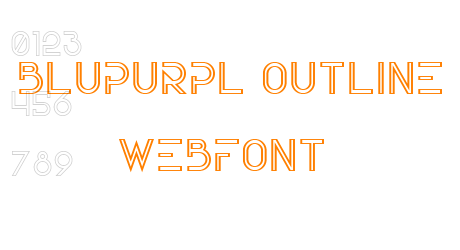 blupurpl outline webfont