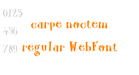 carpe noctem regular WebFont