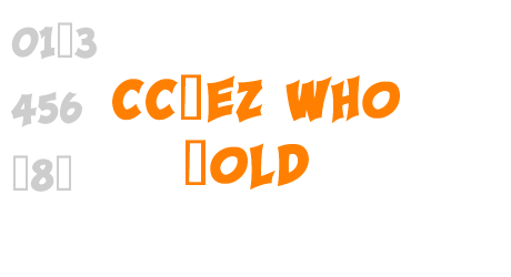 CCSez Who Bold