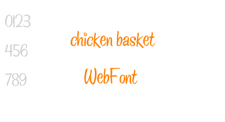chicken basket WebFont
