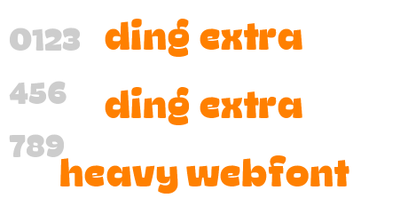 ding extra ding extra heavy webfont