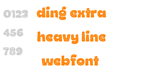 ding extra heavy line webfont