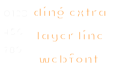 ding extra layer line webfont