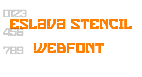 eslava stencil WebFont