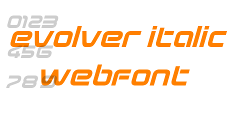 evolver italic WebFont