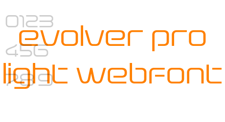 evolver pro light WebFont