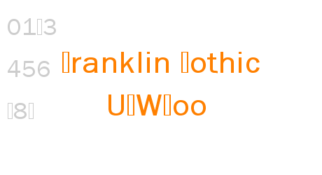 Franklin Gothic URWBoo