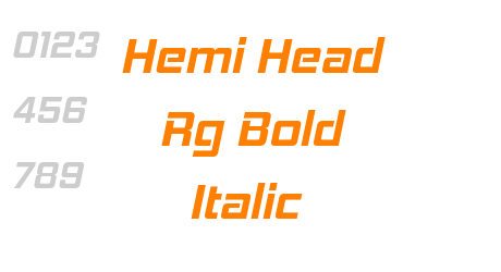 Hemi Head Rg Bold Italic