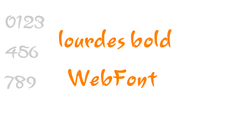 lourdes bold WebFont