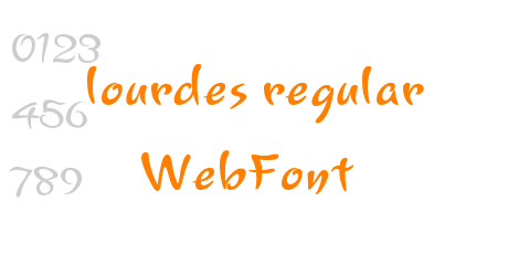 lourdes regular WebFont