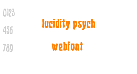 lucidity psych webfont