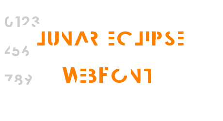 lunar eclipse WebFont