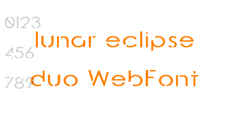 lunar eclipse duo WebFont
