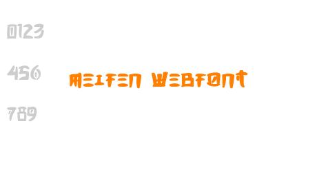 meifen webfont