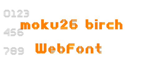 moku26 birch WebFont