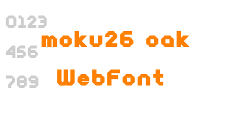 moku26 oak WebFont