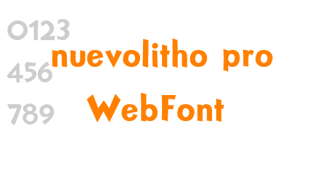 nuevolitho pro WebFont