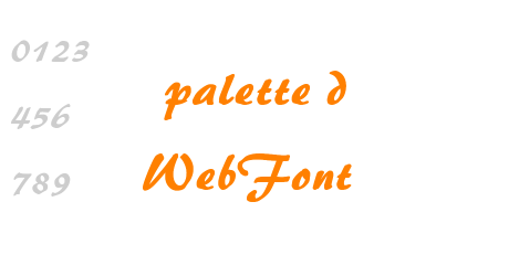 palette d WebFont