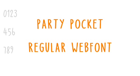 party pocket regular webfont