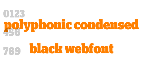 polyphonic condensed black webfont
