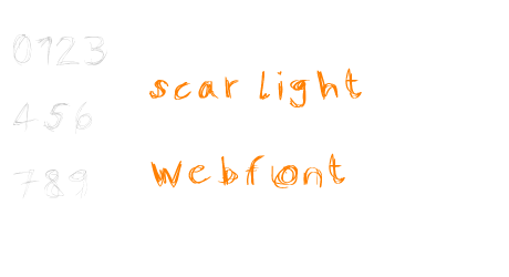 scar light webfont
