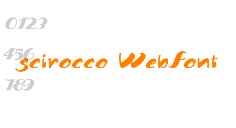 scirocco WebFont