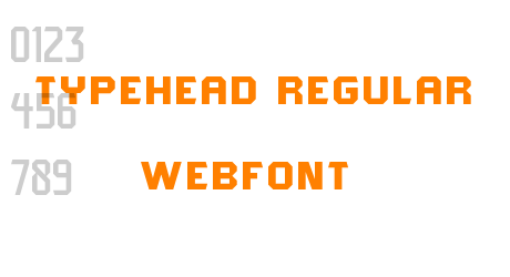 typehead regular webfont