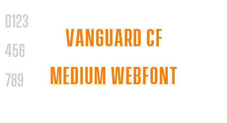vanguard cf medium webfont