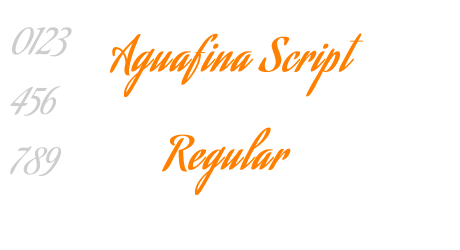 Aguafina Script Regular