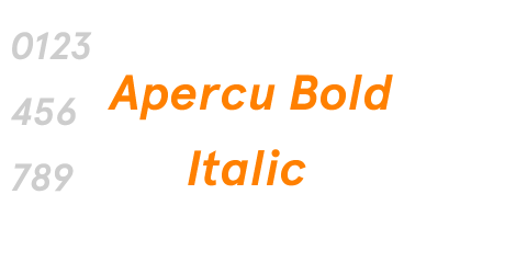 Apercu Bold Italic