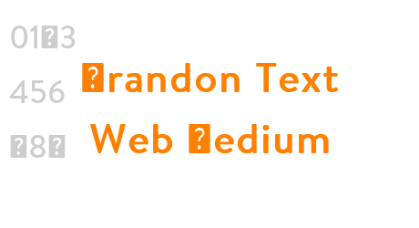 Brandon Text Web Medium