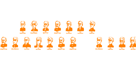 Cartoon US Presidents Dingbats