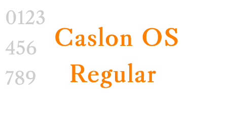 Caslon OS Regular