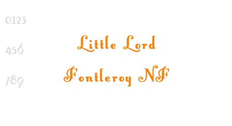 Little Lord Fontleroy NF