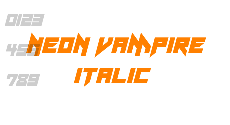 Neon Vampire Italic