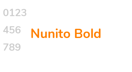 Nunito Bold