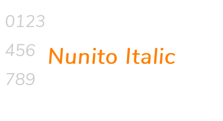 Nunito Italic