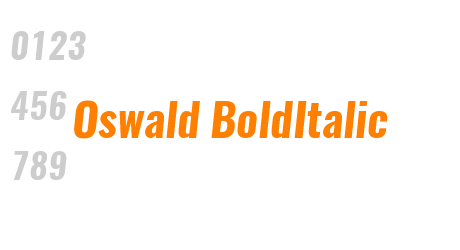 Oswald BoldItalic