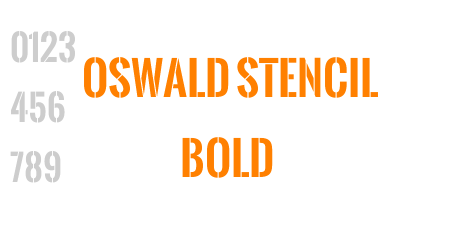 Oswald Stencil Bold
