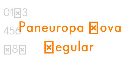 Paneuropa Nova Regular