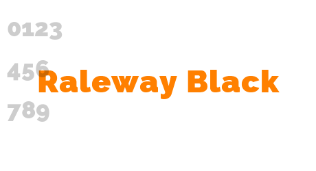 Raleway Black