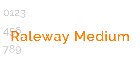 Raleway Medium