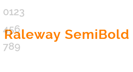 Raleway SemiBold