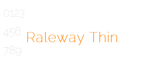 Raleway Thin