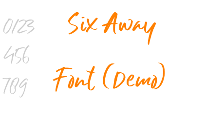 Six Away Font (Demo)