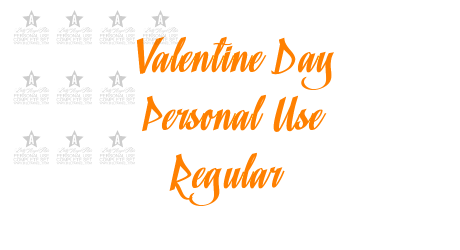 Valentine Day Personal Use Regular