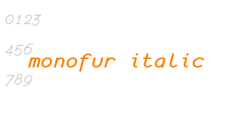 monofur italic