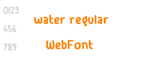 water regular WebFont
